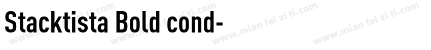 Stacktista Bold cond字体转换
